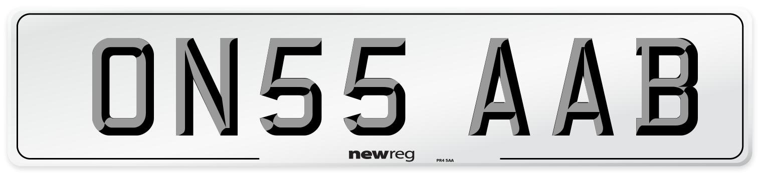 ON55 AAB Number Plate from New Reg